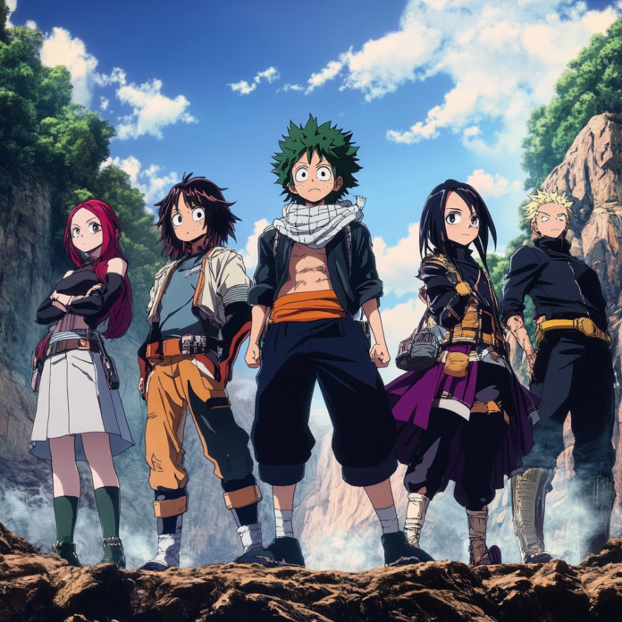 Exclusive illustration of anime character origins showing the creative process from traditional sketches to modern digital animation.