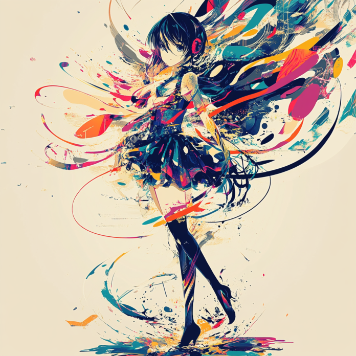 Exclusive visual merging classic and modern design elements, embodying the evolution of anime characters.