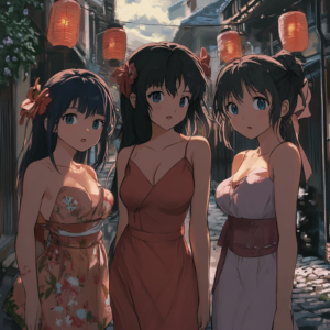 Case study illustration for anime fan culture showcasing developmental stages.