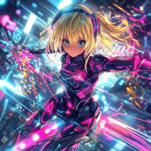 Exclusive extra illustration for future anime trends blending traditional art with digital effects.
