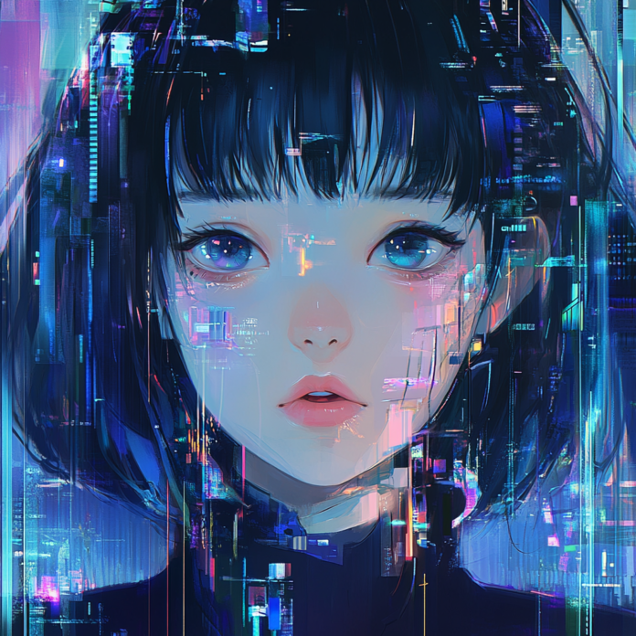 Innovative visual capturing the future impact of anime on modern pop culture