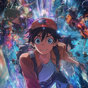 Anime season previews intro image with dynamic visuals and vibrant promotional scenes.