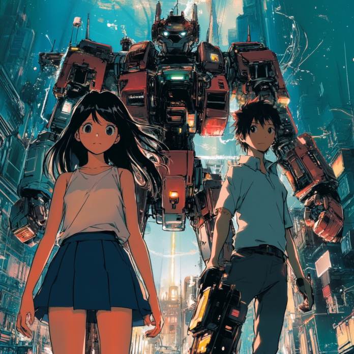 Exclusive illustration blending traditional manga elements with modern digital animation techniques.