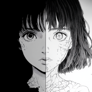 Manga to screen history illustration showing a timeline from classic manga panels to modern animated scenes.