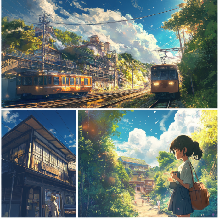 Exclusive collage illustration for ultimate anime movie guide featuring iconic movie posters and dynamic scenes.